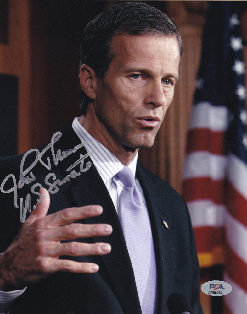 John Thune Senator Majority Leader Signed Autograph 8x10 Photo With PSA/DNA COA A
