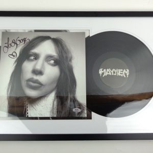 Lady Gaga Signed Autograph Mayhem Vinyl Record Album Framed With PSA/DNA COA