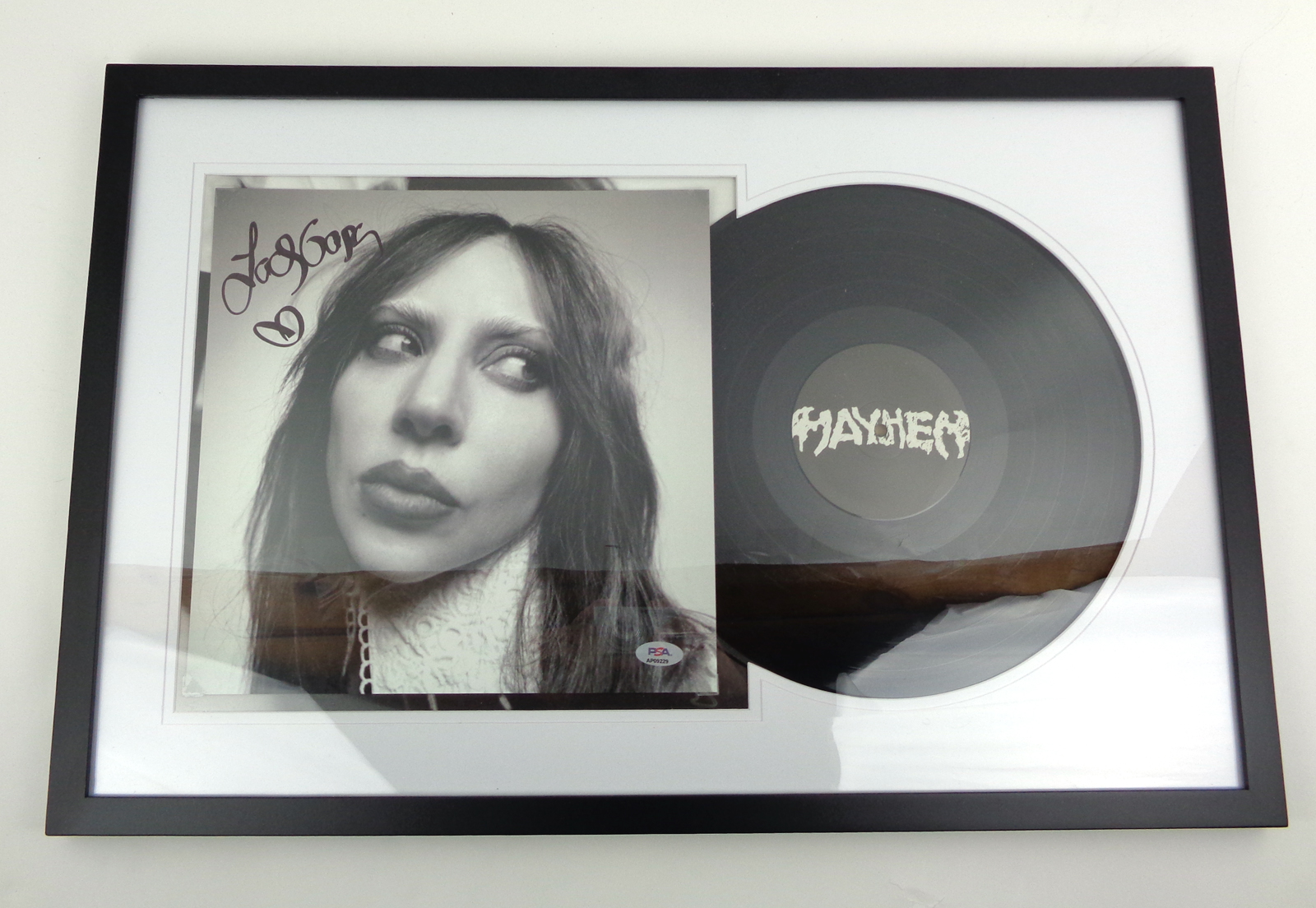Lady Gaga Signed Autograph Mayhem Vinyl Record Album Framed With PSA/DNA COA