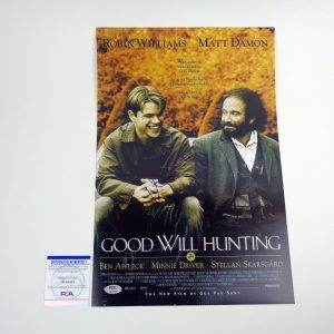 Matt Damon Signed Autograph Good Will Hunting Movie Poster With PSA/DNA COA C