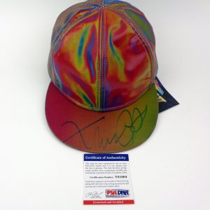 Michael J Fox Back To The Future Signed Autograph Marty McFly Hat With PSA/DNA COA