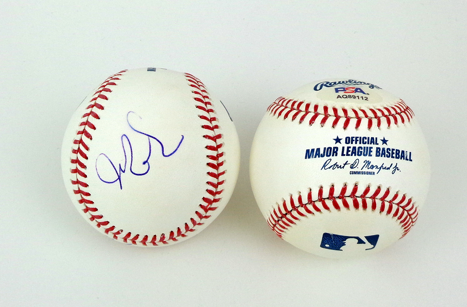 Marco Rubio & Wife Jeanette 2028 Signed Autograph MLB Baseball With PSA/DNA COA
