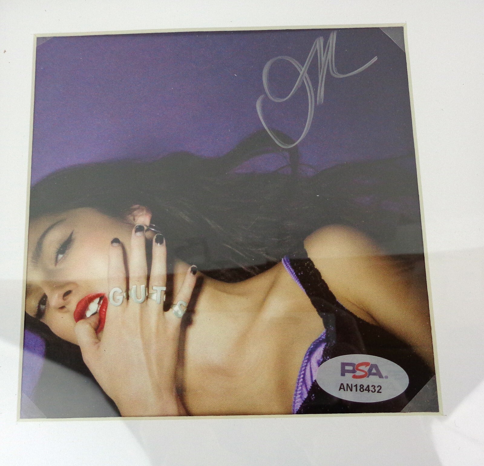 Olivia Rodrigo Signed Autograph Guts CD Framed With PSA/DNA COA C