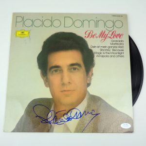 Placido Domingo Signed Autograph Be My Love Vinyl Record Album With PSA/DNA COA