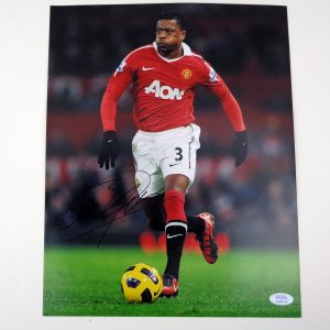 Patrice Evra Man United France World Cup Signed Autograph 11x14 Photo With PSA/DNA COA D