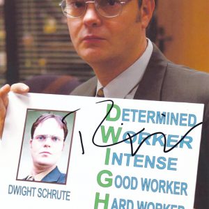 Rainn Wilson Dwight Schrute The Office Signed Autograph 8x10 Photo With PSA/DNA COA