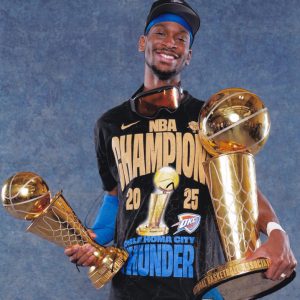 Shai Gilgeous-Alexander SGA OKC Thunder Signed Autograph 8x10 Photo With PSA/DNA COA D