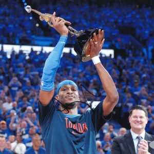 Shai Gilgeous-Alexander SGA OKC Thunder Signed Autograph 8x10 Photo With PSA/DNA COA D