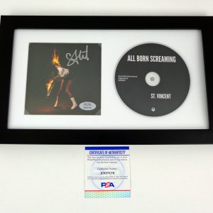 St Vincent Anne Clark Signed Autograph All Born Screaming CD Framed With PSA/DNA COA B