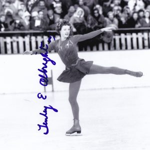 Tenley Albright 1956 Olympics Gold Figure Skating Signed 8x10 Photo With PSA/DNA COA