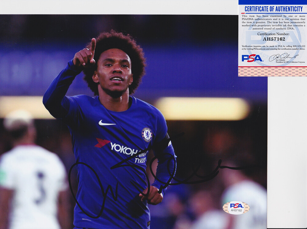 Willian Brazil World Cup Chelsea Signed Autograph 8x10 Photo With PSA/DNA COA #3