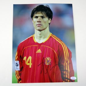 Xabi Alonso Spain World Cup Signed Autograph 11x14 Photo With PSA/DNA COA C