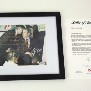 President George W Bush & Andy Card Signed Autographed and Inscribed 9/11 8x10 Photo With PSA/DNA COA