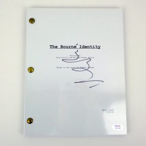 Matt Damon Signed Autograph The Bourne Identity Movie Script With PSA/DNA COA