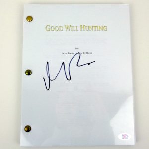 Matt Damon Signed Autograph Good Will Hunting Movie Script With PSA/DNA COA